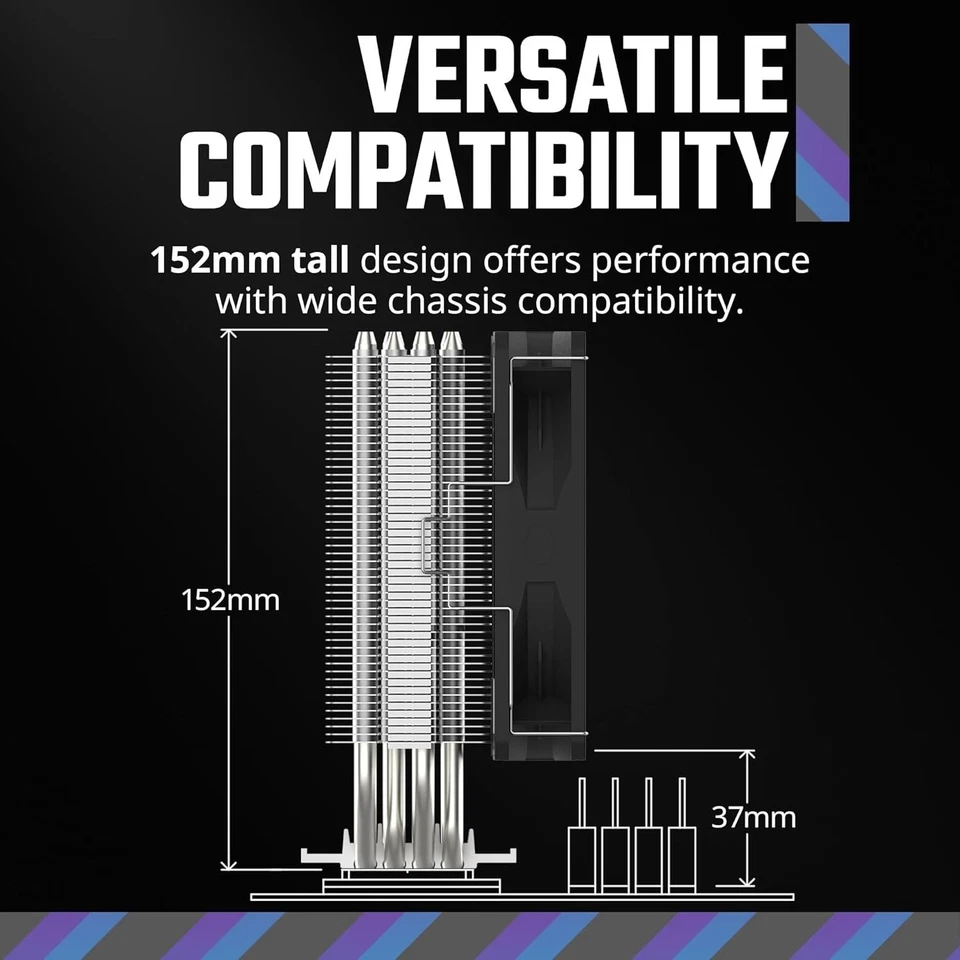 Cooler Master Hyper 212 Spectrum V3 ARGB CPU Air Cooler, 124 x 73 x 152 mm - Image 4 of 4