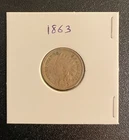 1863 Indian Head Penny - VG/F condition