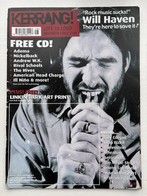 Kerrang Magazine Issue Number 881 December 1st 2001 White Stripes Etc