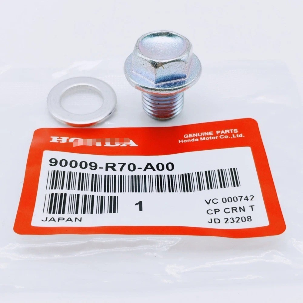 90009-R70-A00 Engine Oil Pan Drain Bolt Plug with Washer For Honda Acura US