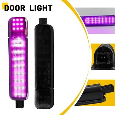 2xFront Rear Door Panel Courtesy Light For 2002-06 Chevrolet GMC Cadillac Purple