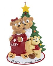 Expecting Family Personalized Christmas Tree Ornament