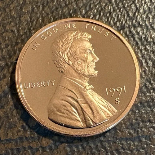 1991-S Lincoln Memorial Cent Proof — photo from another recent sale