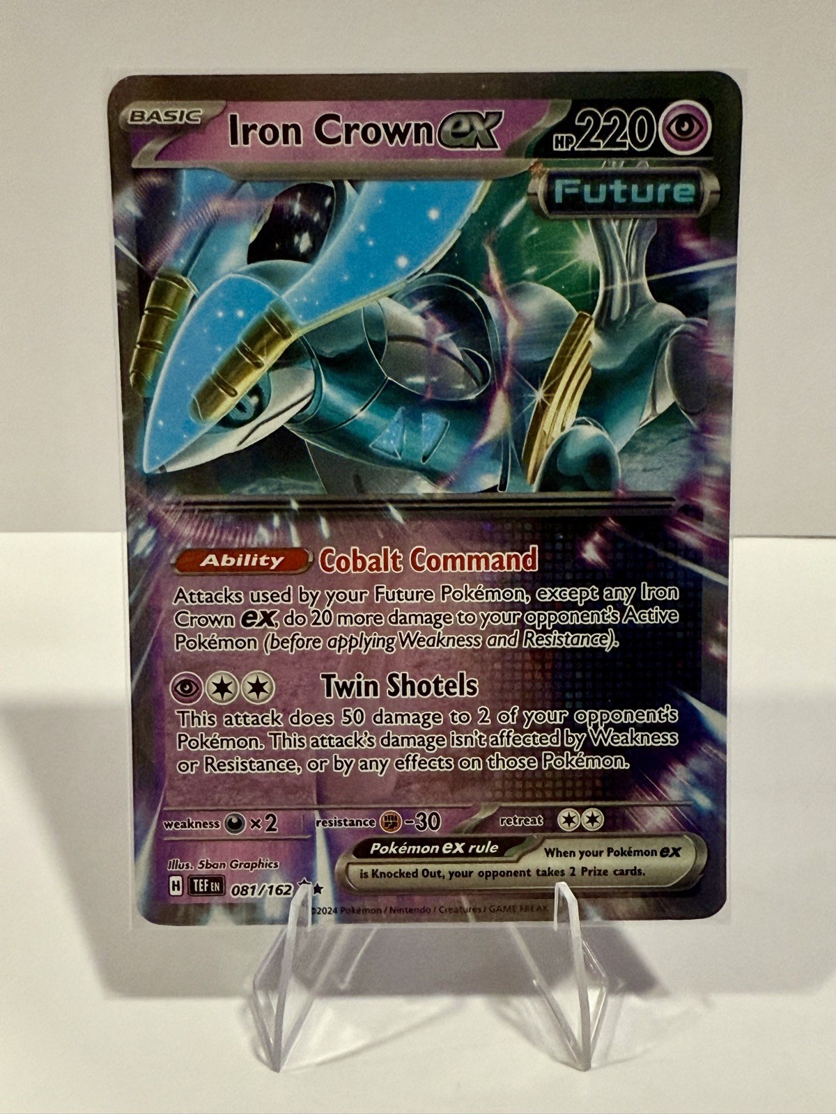 Iron Crown EX # 81/162 Double Rare | Pokemon TCG -  Temporal Forces | NM