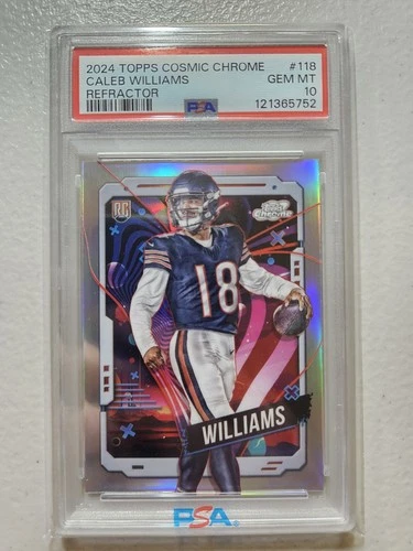 2024 Topps Cosmic Chrome Caleb Williams RC Refractor Rookie #118 Bears PSA 10
