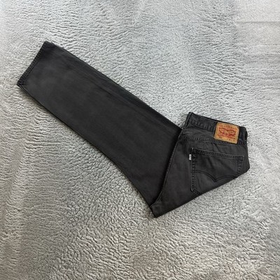 Vintage Levi's 505 Jeans Herren W36 L32 Grau Regular Straight Fit Denim Retro