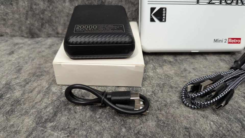 Kodak Mini 2 Retro 4Pass Portable Photo Printer 2.1x3.4in P210R - White Bundle - Image 2 of 4
