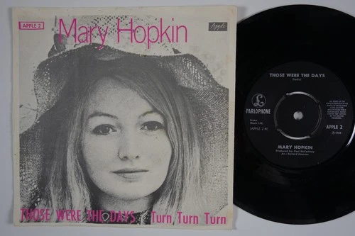BEATLES / MARY HOPKIN Those Were The Days RARE Norway 45 norwegian p/s APPLE 2