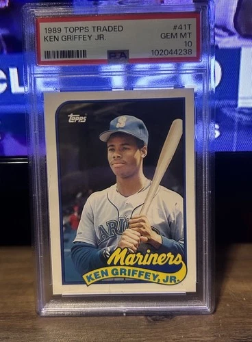 Ken Griffey Jr, 1989 topps traded rookie psa 10