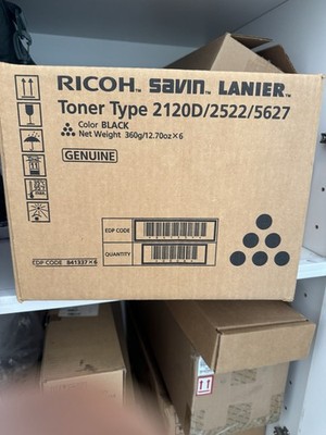 Ricoh Copier Toner Cartridge Type 2120D 2522 5627 Black MPN 841337 for Printers