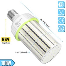100W LED Corn Light Bulb, E39 Base,5000K 100-277V,Commercial Industrial Lighting