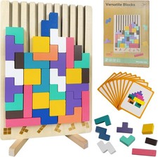 Wooden Stacking Puzzle Toy,3D Wooden Montessori Puzzles Toy,Giant Russian Blo...