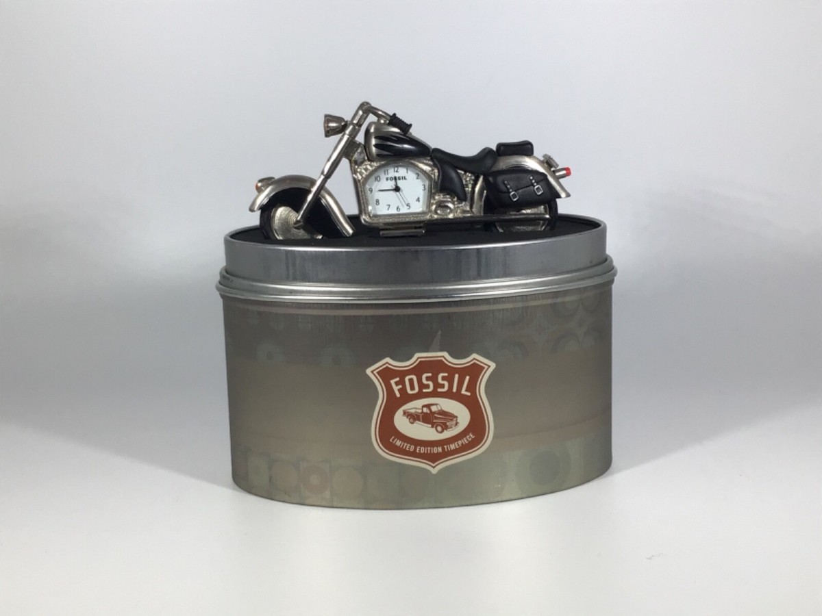 Fossil Limited Edition Timepiece Motorcycle Desktop Clock | eBay display picture 1