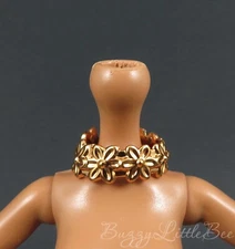 Bratz Alwayz Yasmin Gold Flower Necklace Fits Only G3 MH Dolls