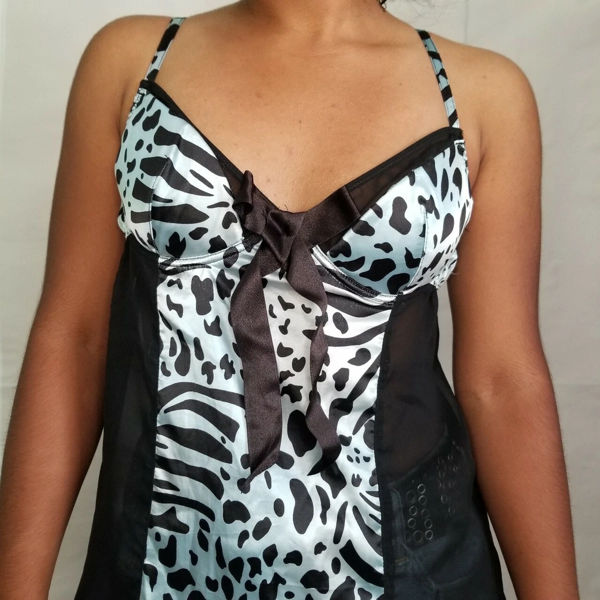 Grey Sheer Animal Printed Camisole main image 1