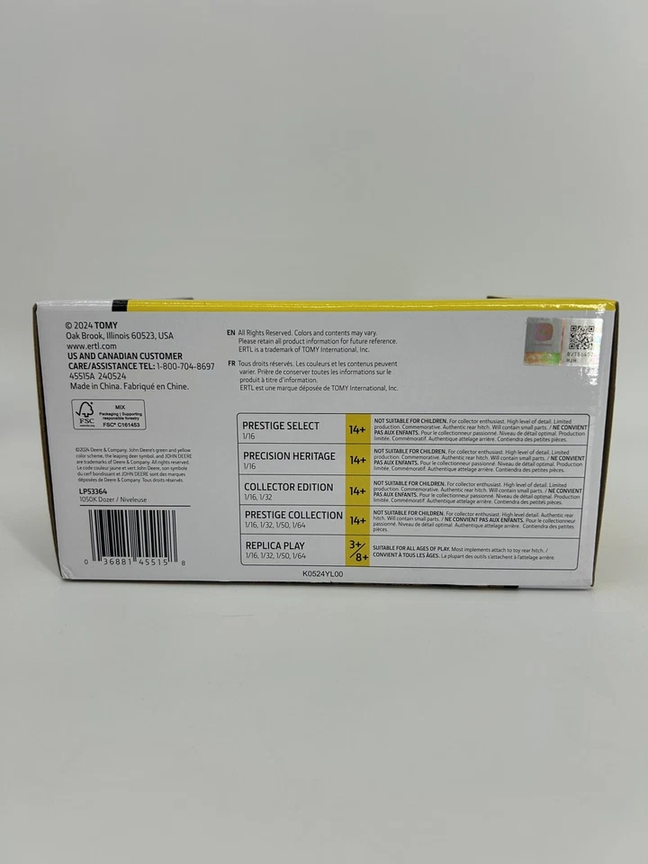 NEW John Deere ERTL 1/50 1050K Prestige Collection Die Cast Replica - LP53364 - Image 4 of 4