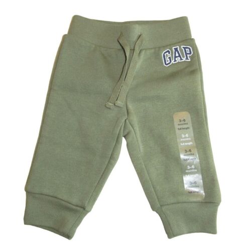 NWT GAP Baby Olive Green Full Length Jogger Sweatpants 3-6 months - Picture 1 of 2