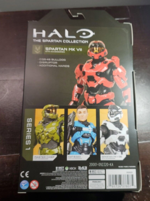 Jazwares HALO The Spartan Collection Series 1 MK VII Red With Game