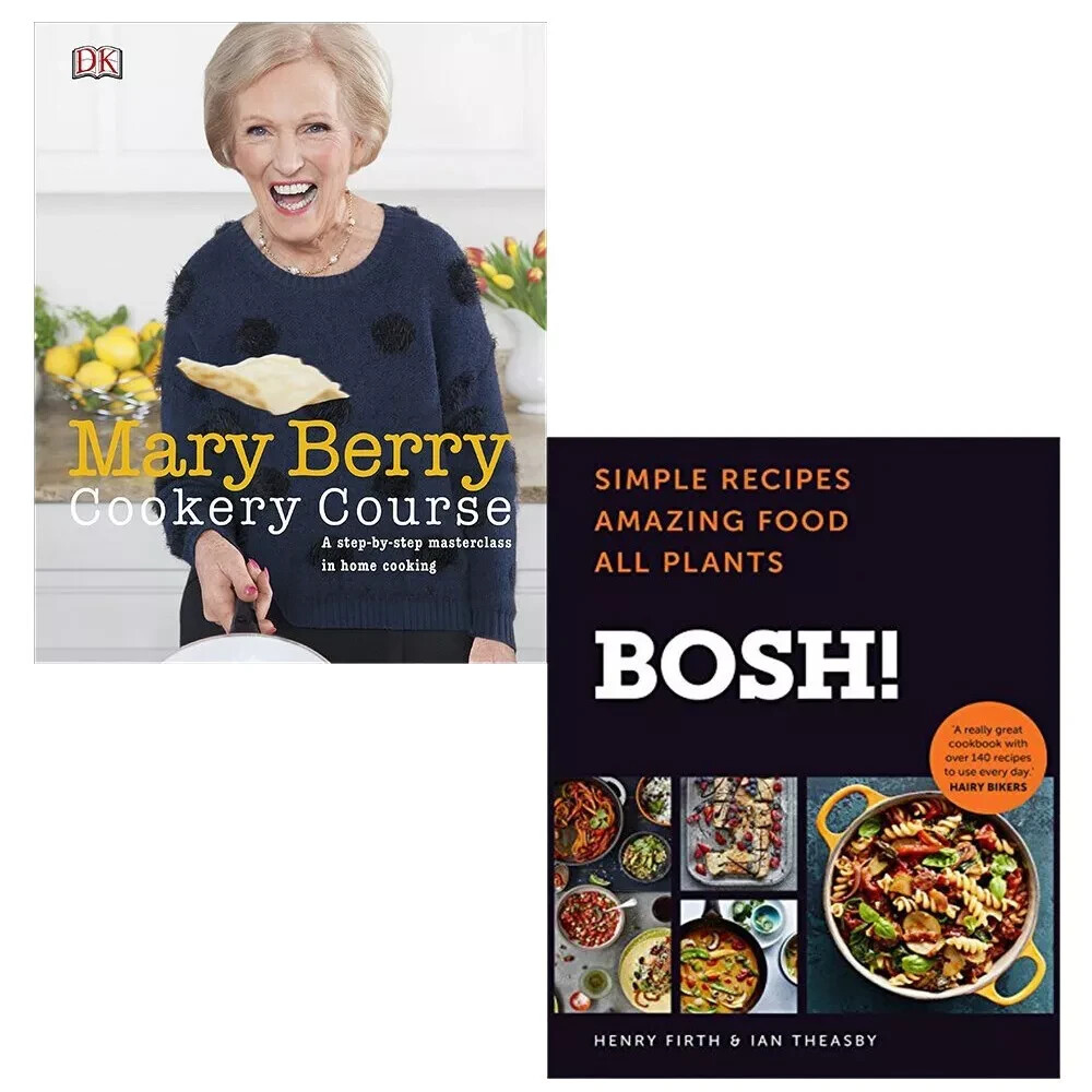 Mary Berry Cookery Course, BOSH!: Simple recipes Henry Firth 2 Books Set NEW - Image 3