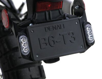Denali T3 Signal Pods Kennzeichensatz hinten schwarz BMW R1100GS 1994 - 1999