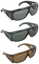 SUNSHIELDS Atlantis Sunglasses Golf Polarised Tinted Frame Vented Marked Case