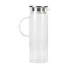 <!--F#f_0-->Glass Water Jug With Stainless Steel Lid 1.8l Water Pitcher For Fridge 28cm<!--F/-->