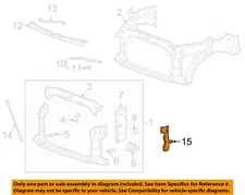 GM OEM 19-23 Sierra 1500 Radiator Support-H'lamp Bracket 84464089