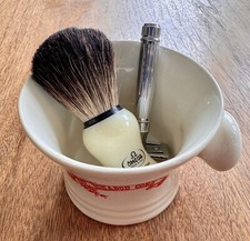 Premium Shave Accessories - Never Used  Jagger Razor, Omega Brush  Conk Cup