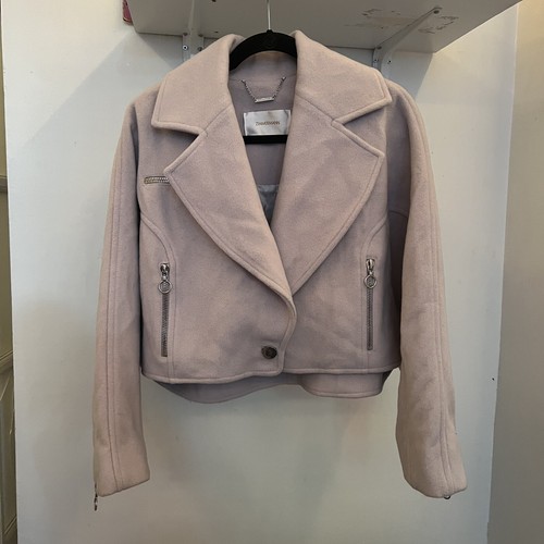 Zimmermann Wool Cashmere Coat au size 0/ us size 4 Greyish Pink