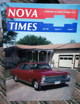 NOVA Times July 1995 Chevy Cars Nostalgic Novas Magazine Classic