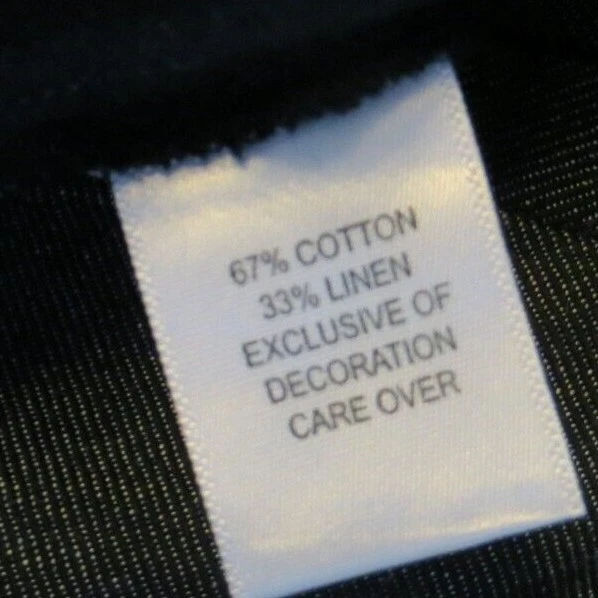 Nuevo con etiquetas Pantalones Relativity Mujer 20W Algodón Lino Pantalones Azul Oscuro Foto 3 de 4