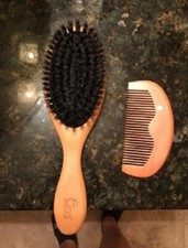 BLACK EGG Boar Bristle Hair Brush For Women Men Kid Soft Natural Bristles Comb
