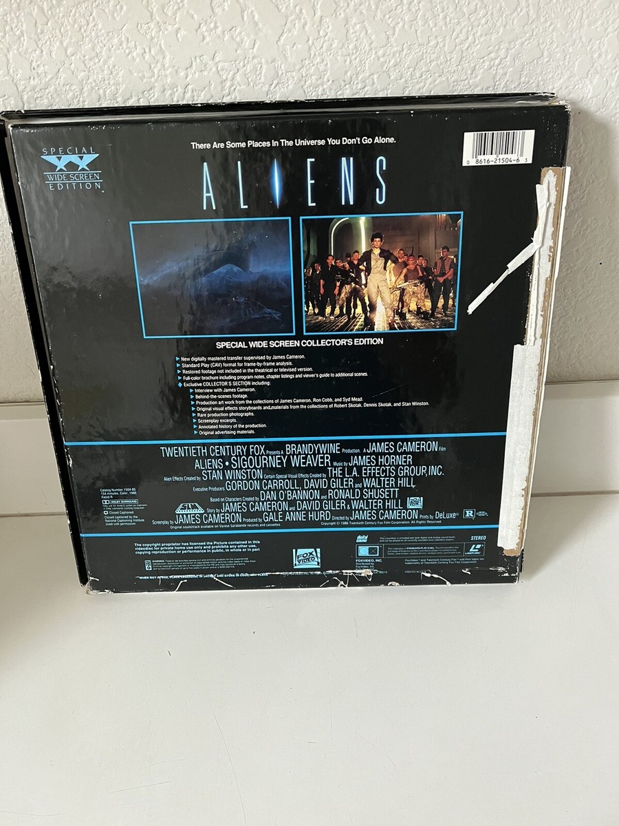 ALIENS 1986 Laserdisc Special Widescreen Collectors Edition 4 Disc