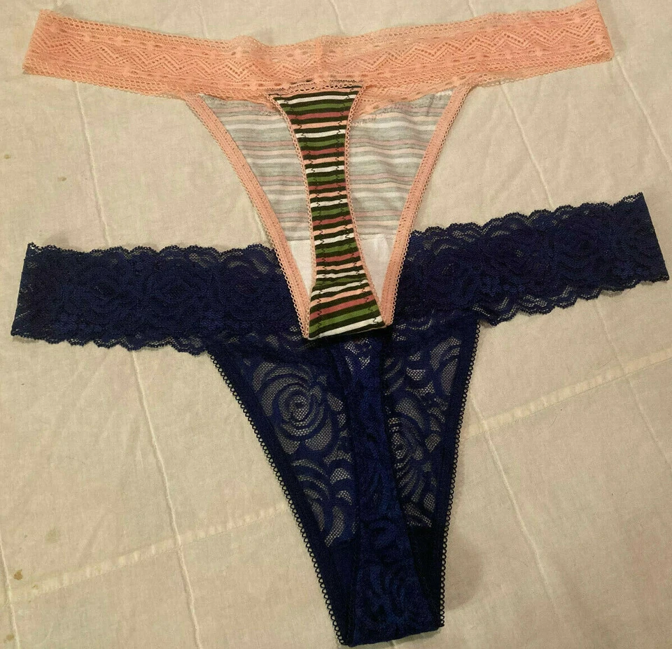 Flirtitude Mujer Encaje Nuevo Multicolor Lote de 2 Piezas XL Tanga Bragas Extra Grandes Foto 2 de 4