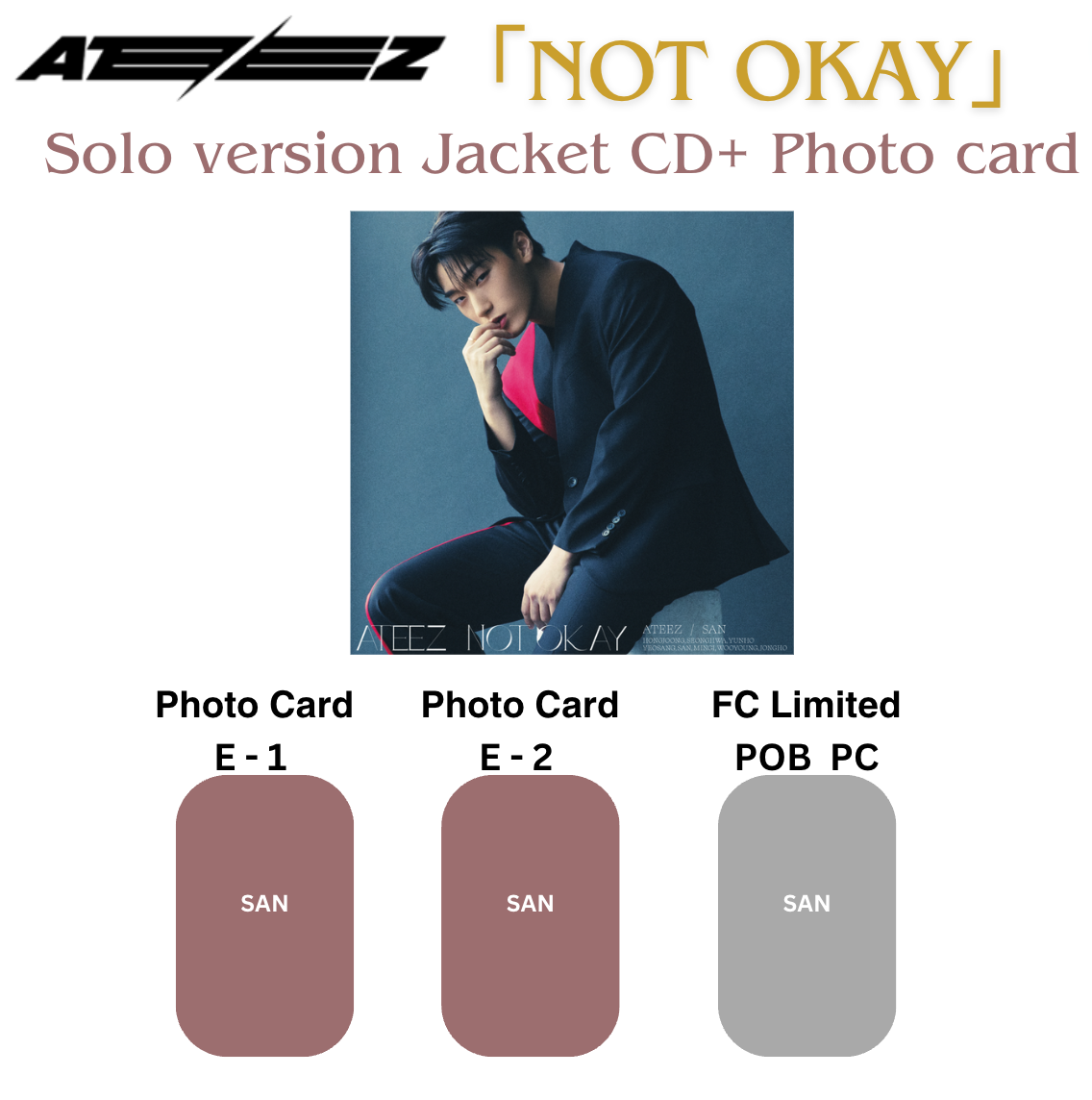 ATEEZ SAN JAPAN 3RD SINGLE