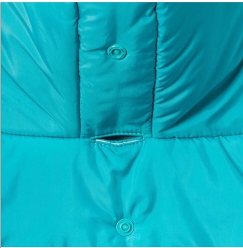 Dog Winter Puffer Vest With Hood Puppy Cold Weather Jacket Warm Blue Green New - Picture 3 of 7