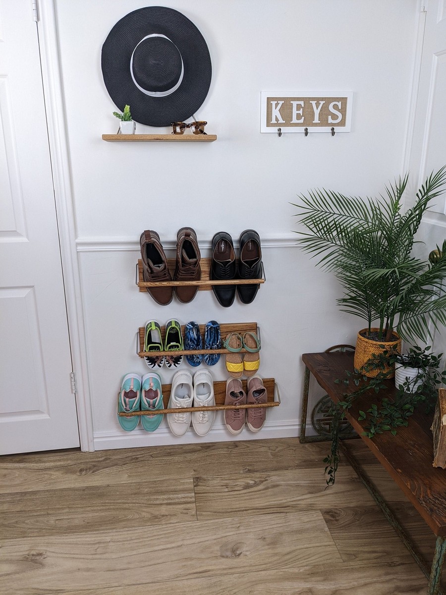 Shoe Rack with Wooden Dowel