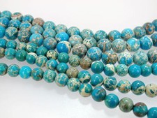 Green Impression jasper, round, Sea sediment jasper, Gemstone beads 8mm, 10mm