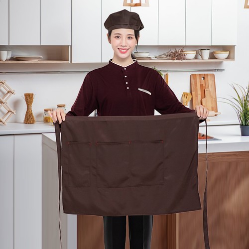 Recipe Card Holder Apron Chef with Two Pockets Kitchen Cooking Aprons for Men - Picture 2 of 9