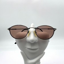 Vintage Jones New York Green Gray Metal Oval Sunglasses FRAME ONLY