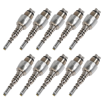 1-10*Dent LED 6Hole Quick Coupler for COXO Fiber Optic Handpiece fit KAV GK