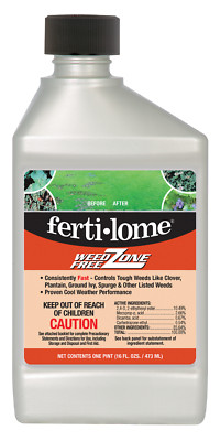 Ferti-lome Weed Free Zone Weeds Killer Concentrate Lawn & Grass Control 16 Oz