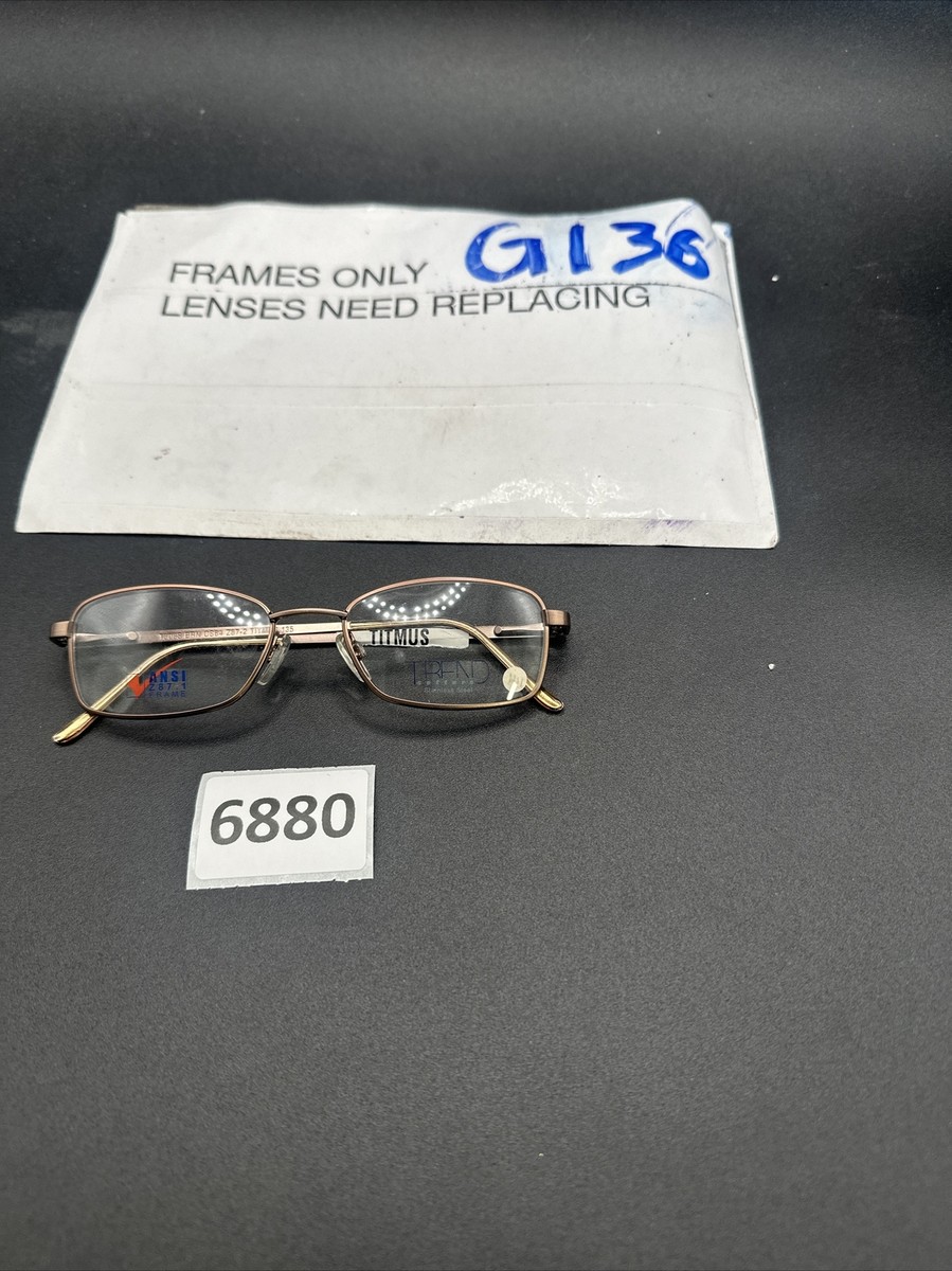 Titmus T308S Brown Eyeglasses Safety Frames Z87 NWOT Demo 51-17 | eBay
