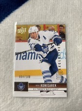 2012/13 Upper Deck Exclusives MIKE KOMISAREK 004/100 Toronto Maple Leafs 
