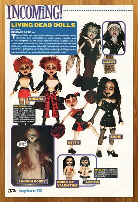 2003 Mezco Toys Living Dead Dolls Print Ad/Poster Sheena Lilith