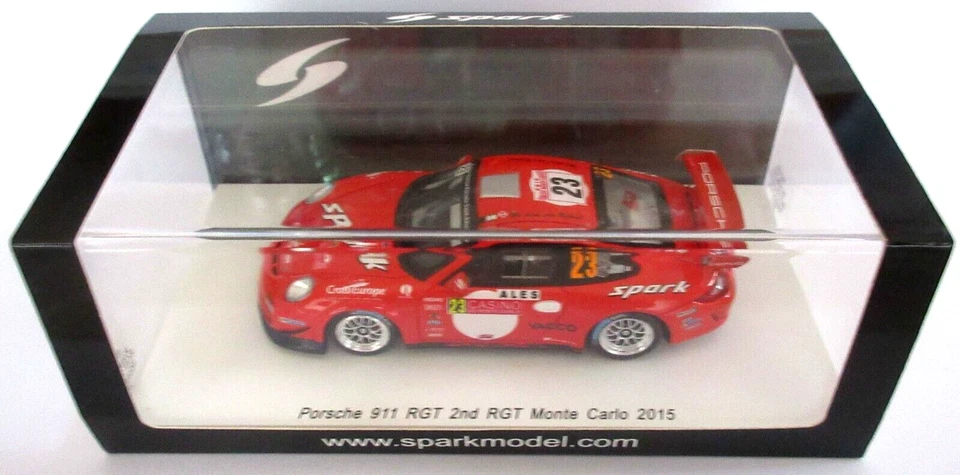 SPARK Porsche 911 RGT #23 2nd RGT Monte Carlo 2015  1:43 S4518 Romain Dumas - Photo 2/4
