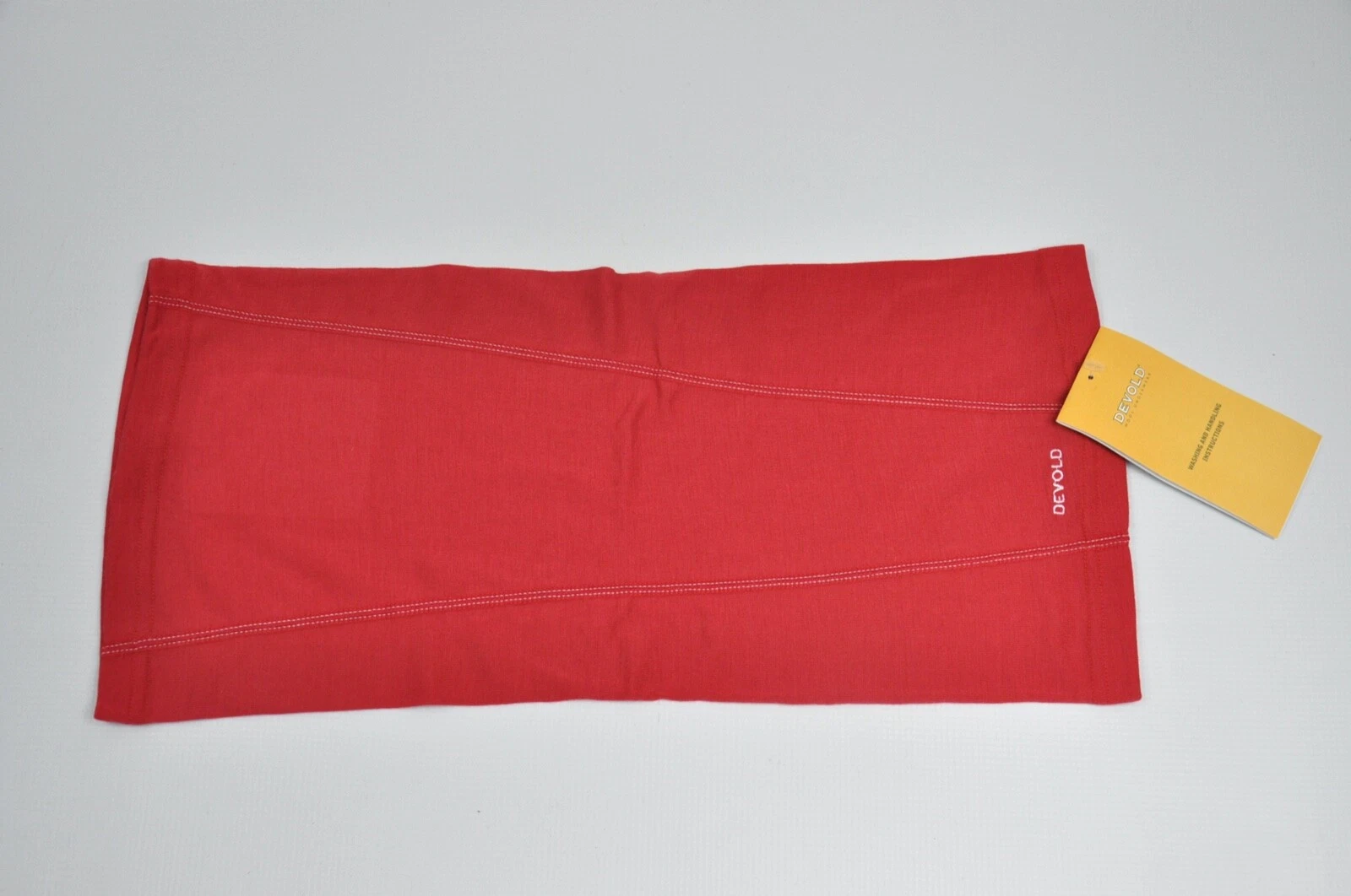 Devold Hiking Headover Neckwarmer 100% Merino Wool One Size Red