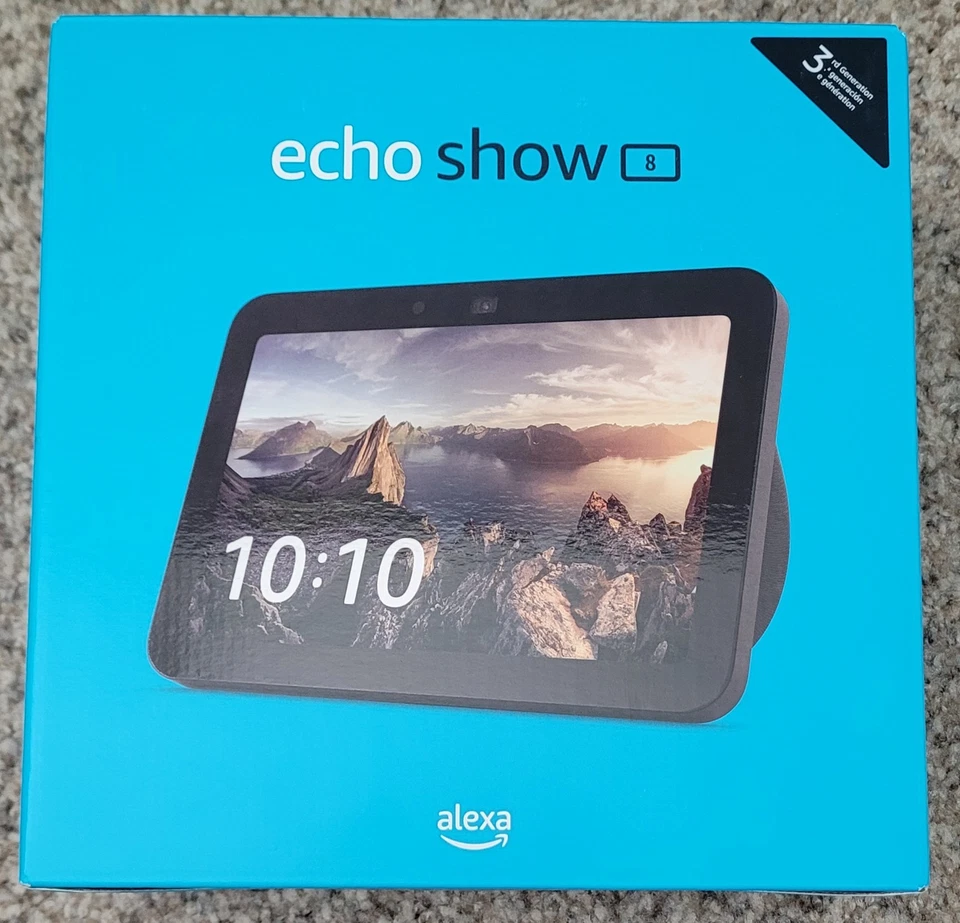 Amazon Echo Show 8 3. Generation Schwarz Neu Originalverpackt