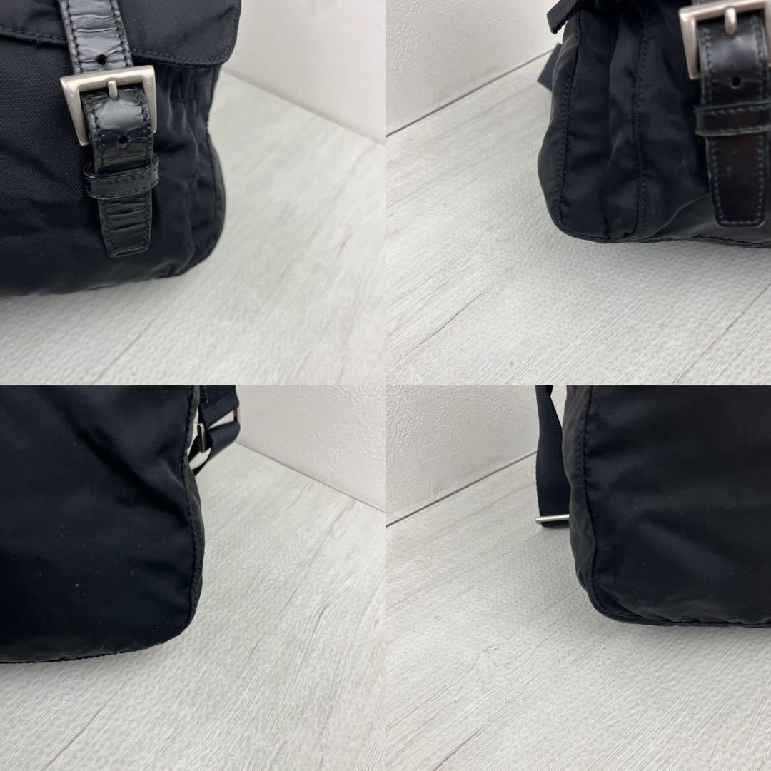 PRADA Tessuto Nylon Leather Messenger Shoulder Bag B6671 thumbnail 10