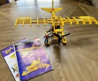 Vintage Lego Technic 8855 Prop Plane (complete w manual and Technic figure) RARE